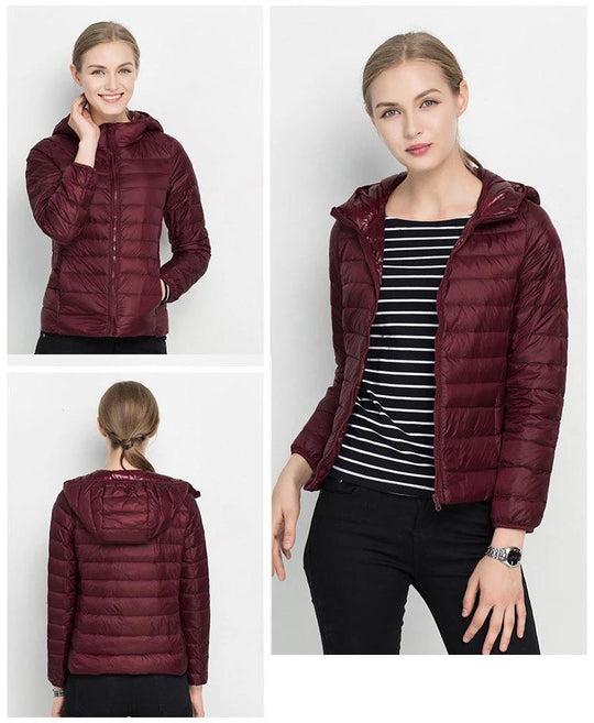 Heidi-Mode | Daunenjacke mit Kapuze Damen