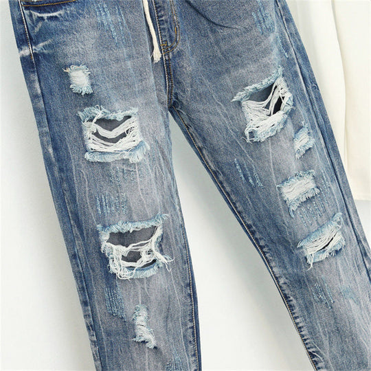Heidi-Mode | Sommer Zerrissene Boyfriend Jeans