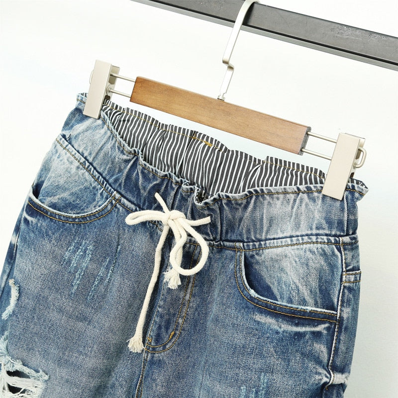 Heidi-Mode | Sommer Zerrissene Boyfriend Jeans