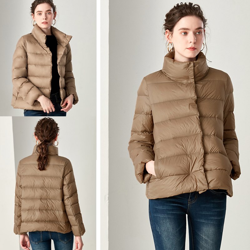 Heidi-Mode | Elegante Feder Ultra Light Daunenjacke Plus