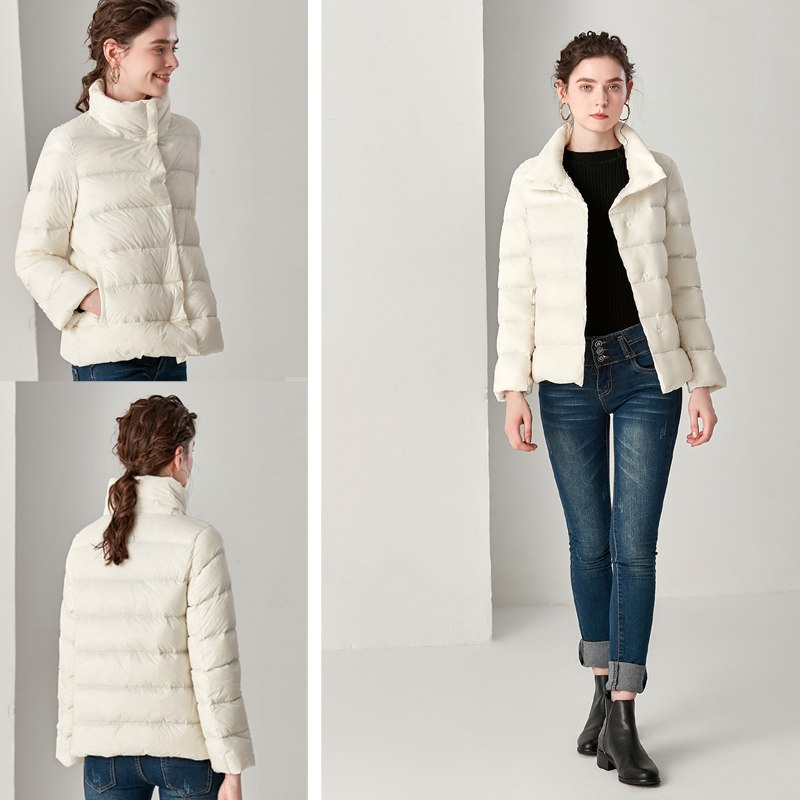 Heidi-Mode | Elegante Feder Ultra Light Daunenjacke Plus