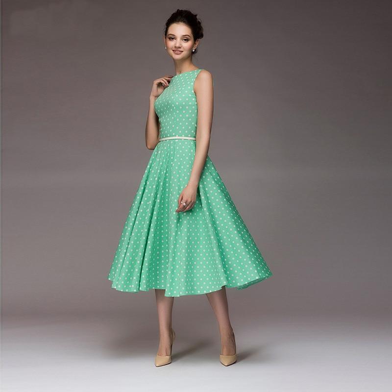 Heidi-Mode | Vintage Gepunktetes Kleid Ferna