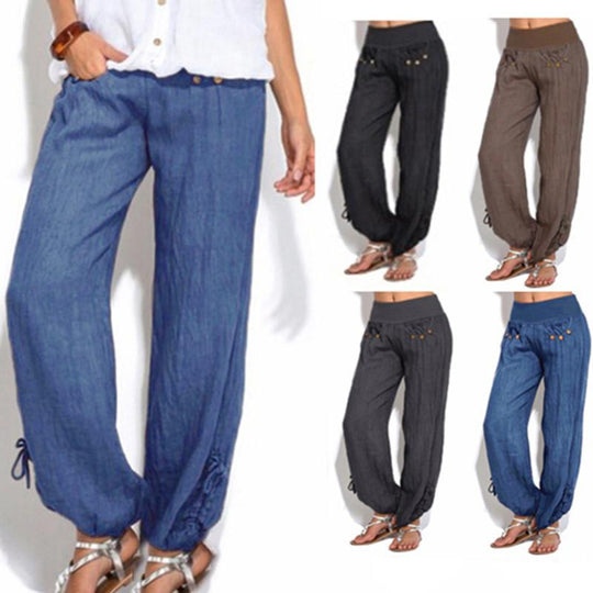 Heidi-Mode | Hohe Taille Haremshosen für Frauen