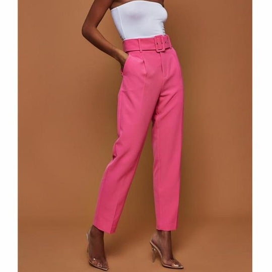 Heidi-Mode | Anzughose mit Gürtel und Hoher Taille