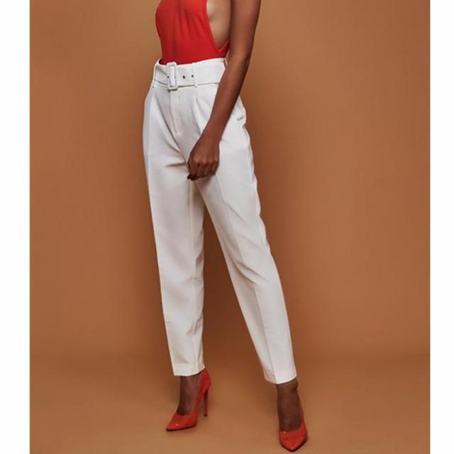 Heidi-Mode | Anzughose mit Gürtel und Hoher Taille