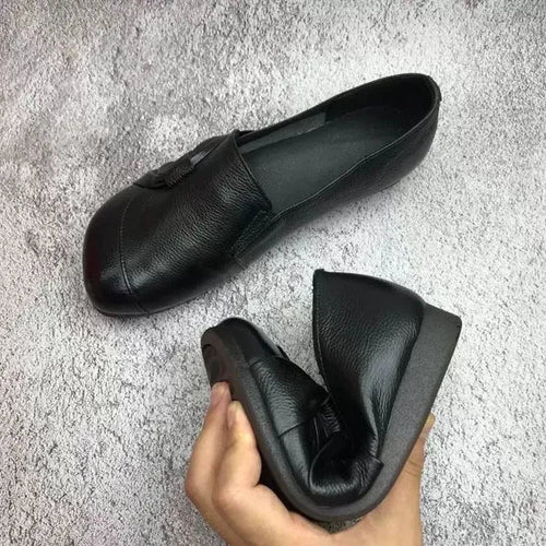 Heidi-Mode | Weiche und Rutschfeste Lederschuhe für Damen