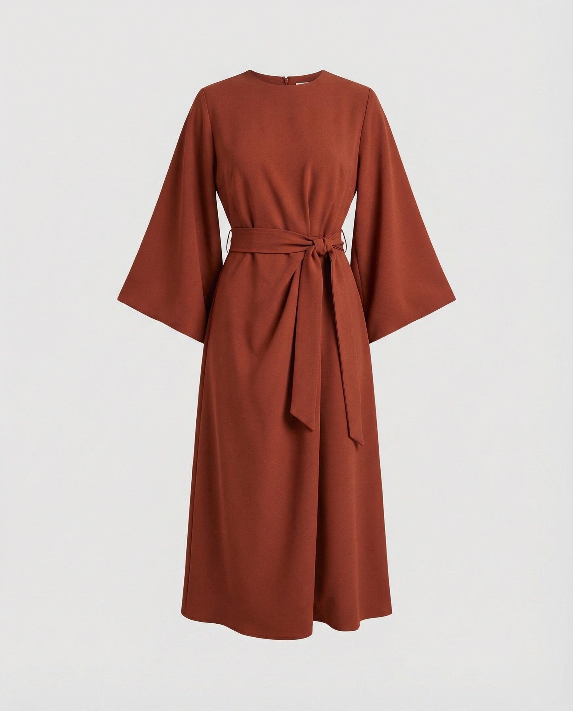Heidi-Mode | Elegantes Kleid mit Laternenärmeln und Gürtel
