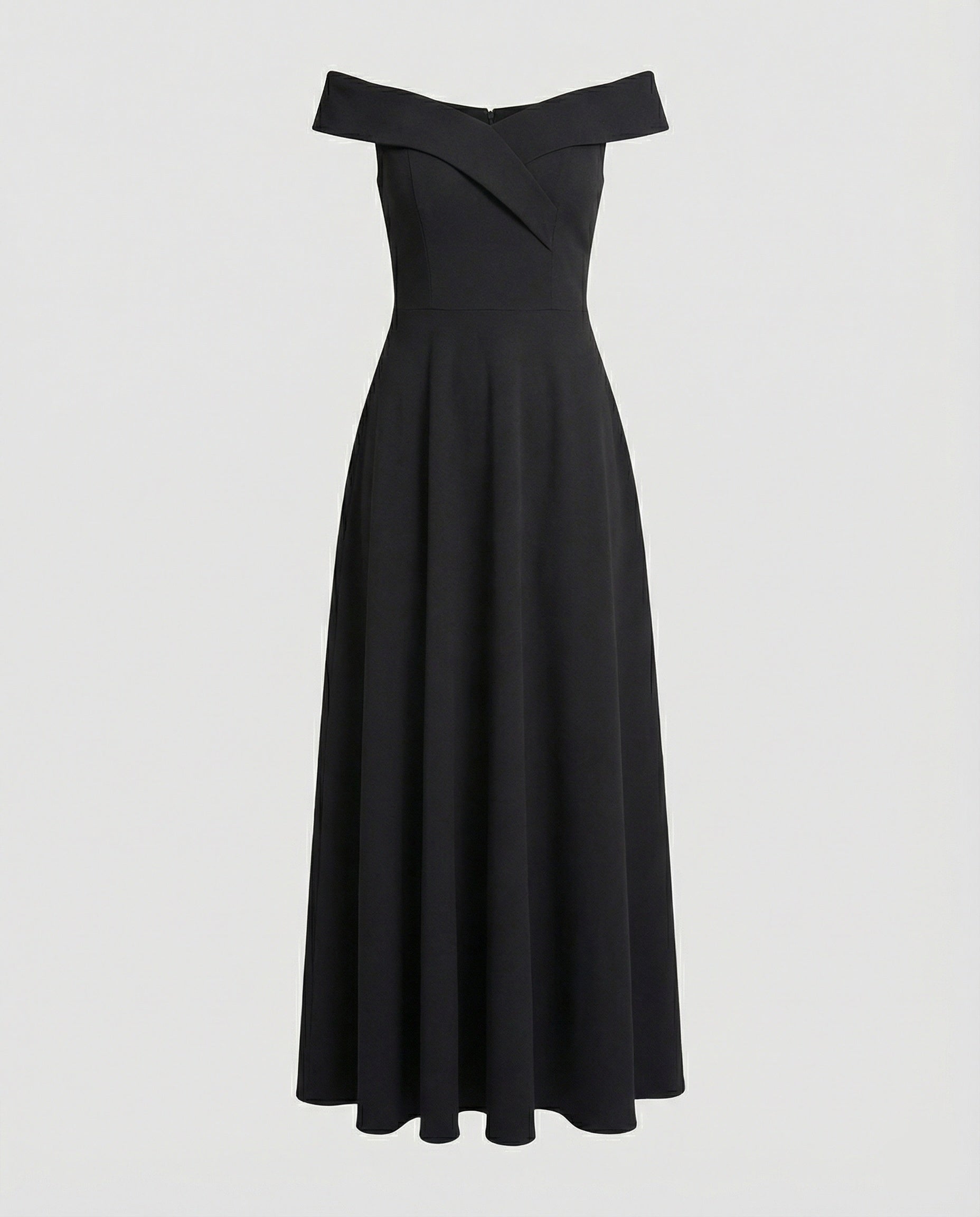 Heidi-Mode | Elegantes Off-Shoulder Langes Catwalk Abendkleid