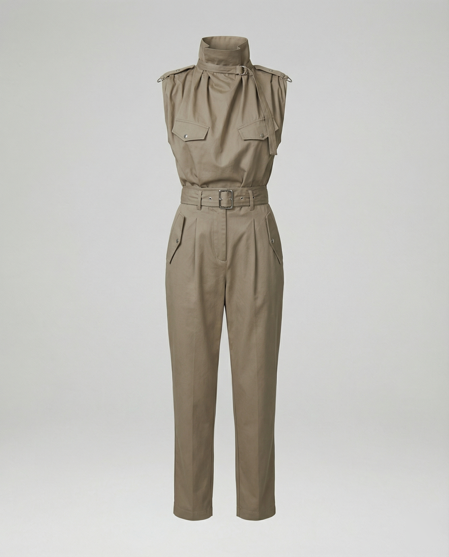 Heidi-Mode | Damen Stylischer Moderner Jumpsuit Ärmellos