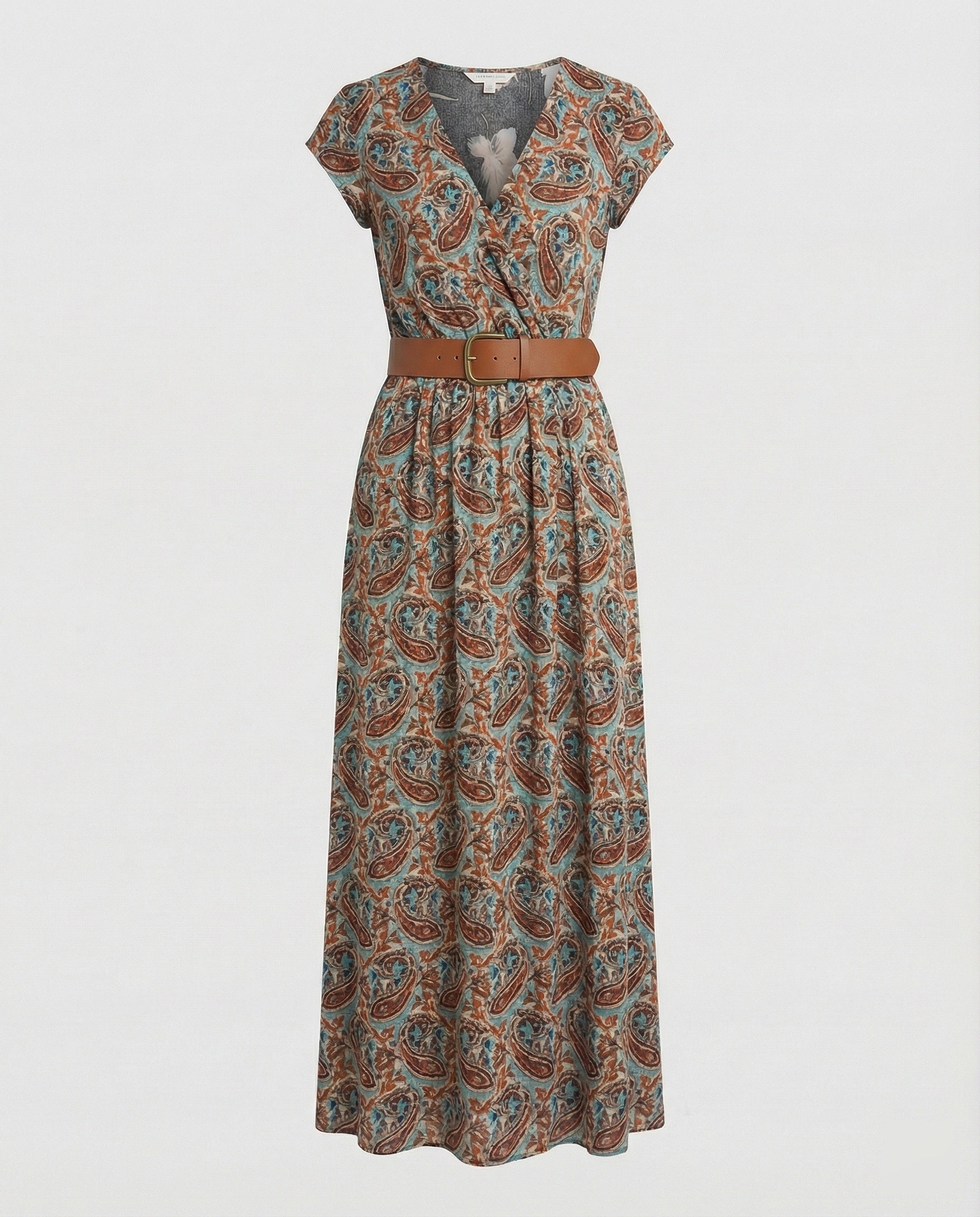 Boho Langes Maxikleid mit Blumenmuster für Sommer & Urlaub | Heidi-Mode