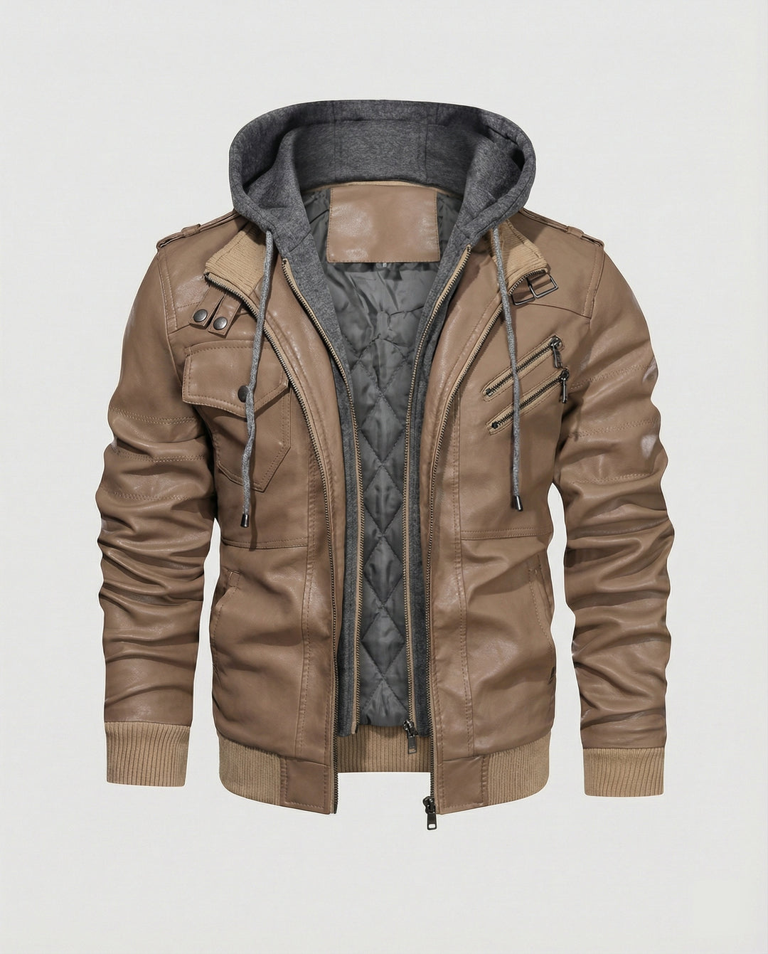 Stilvolle Herrenjacke mit Kapuze