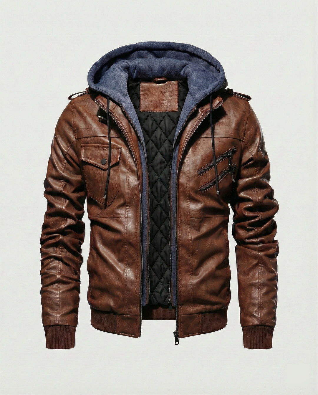 Stilvolle Herrenjacke mit Kapuze