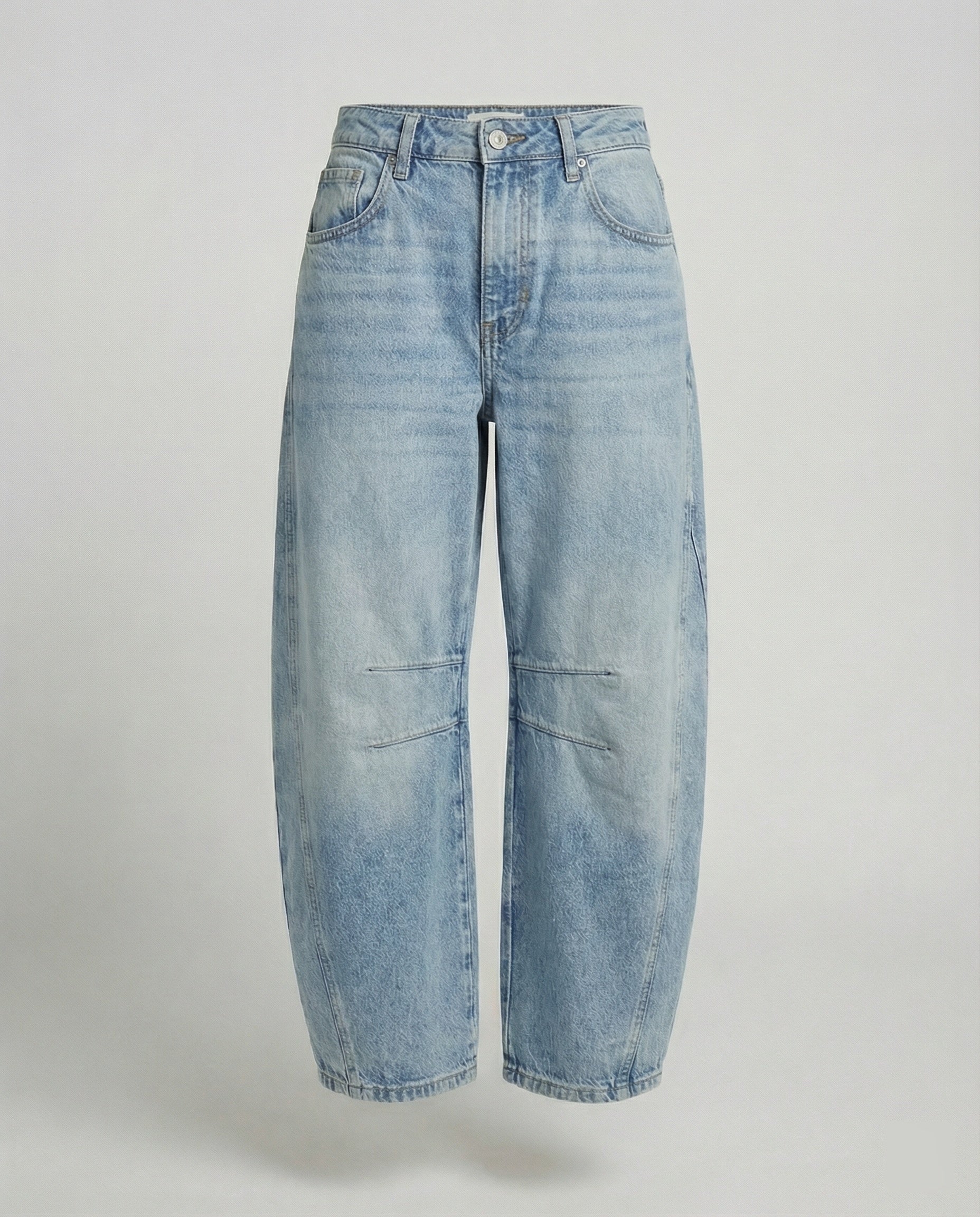 Heidi-Mode | Damen Trendy Weite-Bein Hose Denim