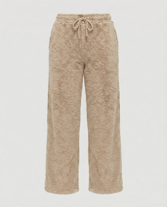 Damen kuschelige Fleece-Hose mit weitem Schnitt Heidi-Mode