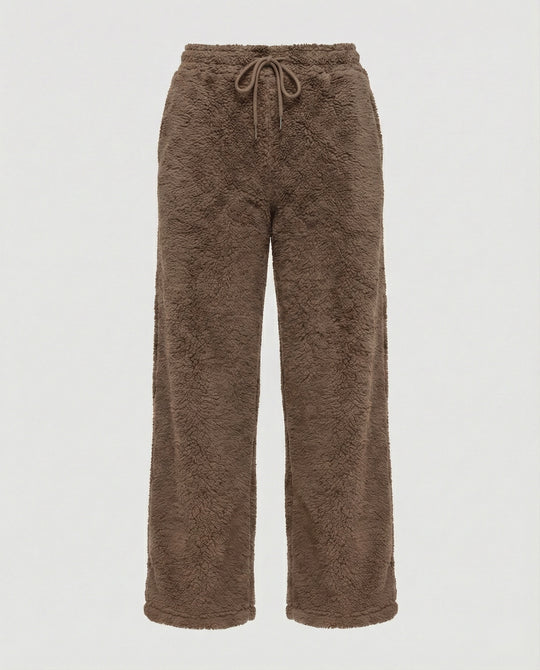 Damen kuschelige Fleece-Hose mit weitem Schnitt Heidi-Mode