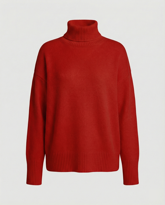 Damen kuscheliger Rollkragenpullover Heidi-Mode