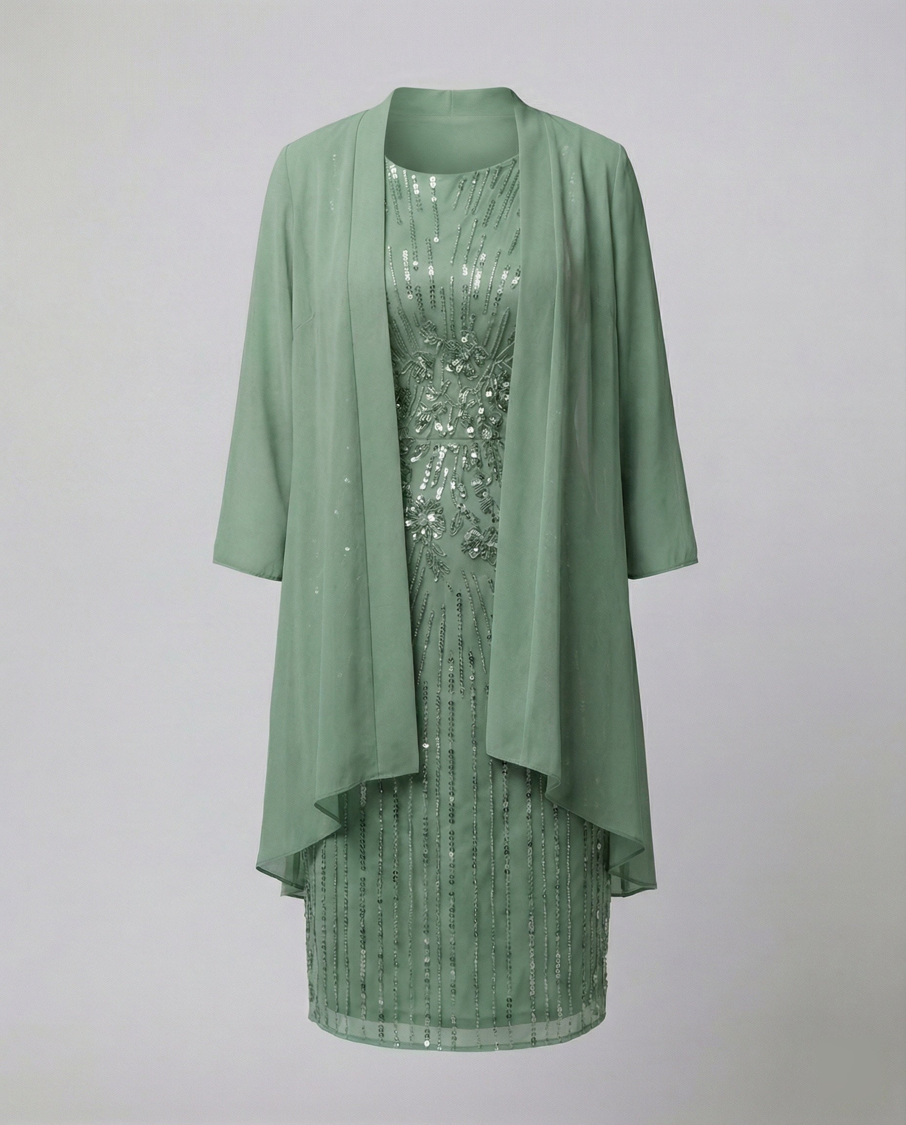 Elegantes Chiffonkleid