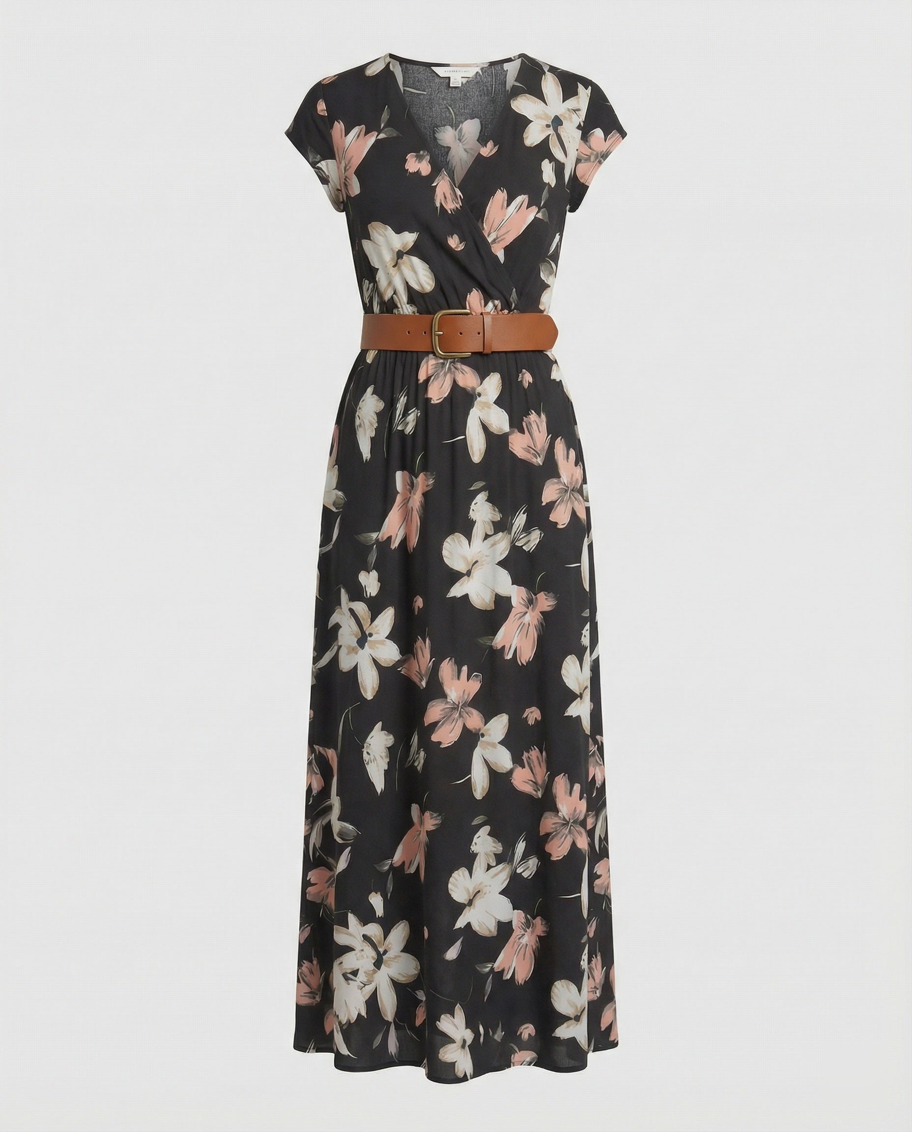 Boho Langes Maxikleid mit Blumenmuster für Sommer & Urlaub | Heidi-Mode