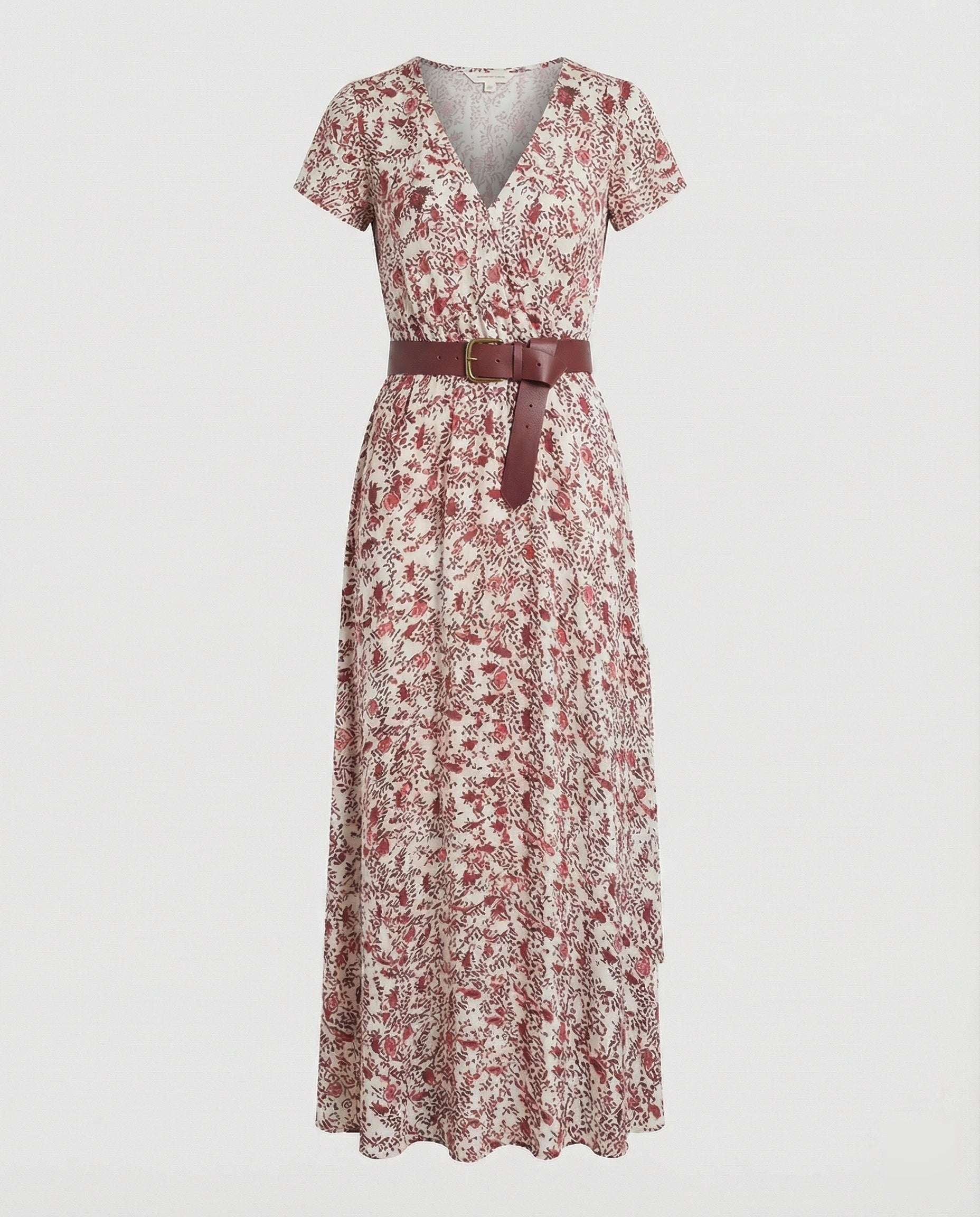Boho Langes Maxikleid mit Blumenmuster für Sommer & Urlaub | Heidi-Mode