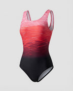 Heidi-Mode | Damen Einteiliger Sport Badeanzug mit Schnelltrocknender Qualität