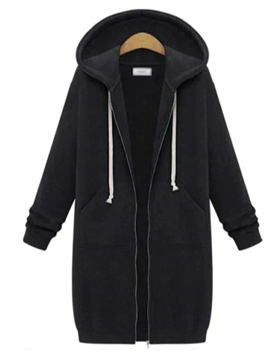 Heidi-Mode | Damen Lange Kapuzenjacke