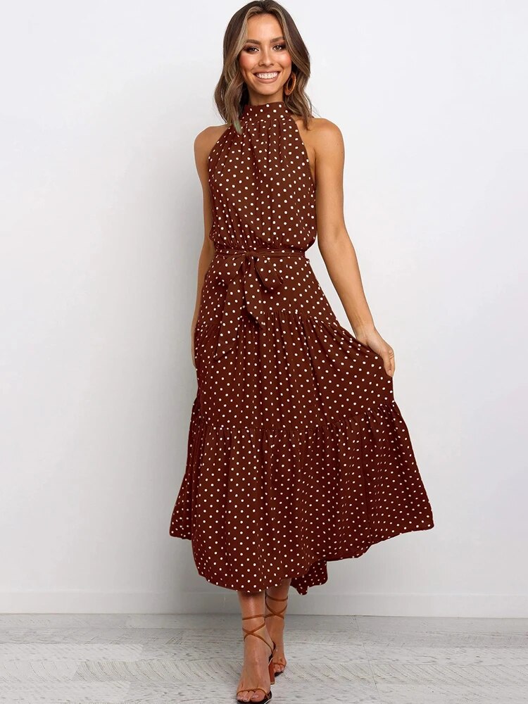 Kleid mit Polka Dots-Muster