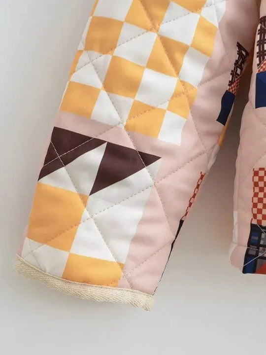 Heidi-Mode | Gesteppt Kontrastierende Damen Winterjacke