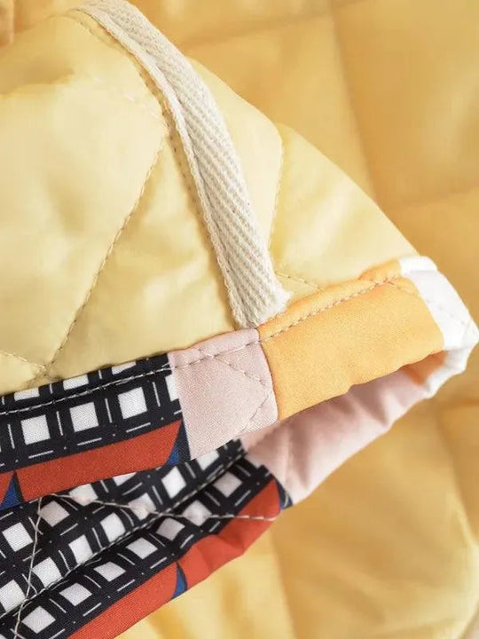 Heidi-Mode | Gesteppt Kontrastierende Damen Winterjacke