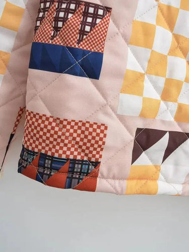 Heidi-Mode | Gesteppt Kontrastierende Damen Winterjacke