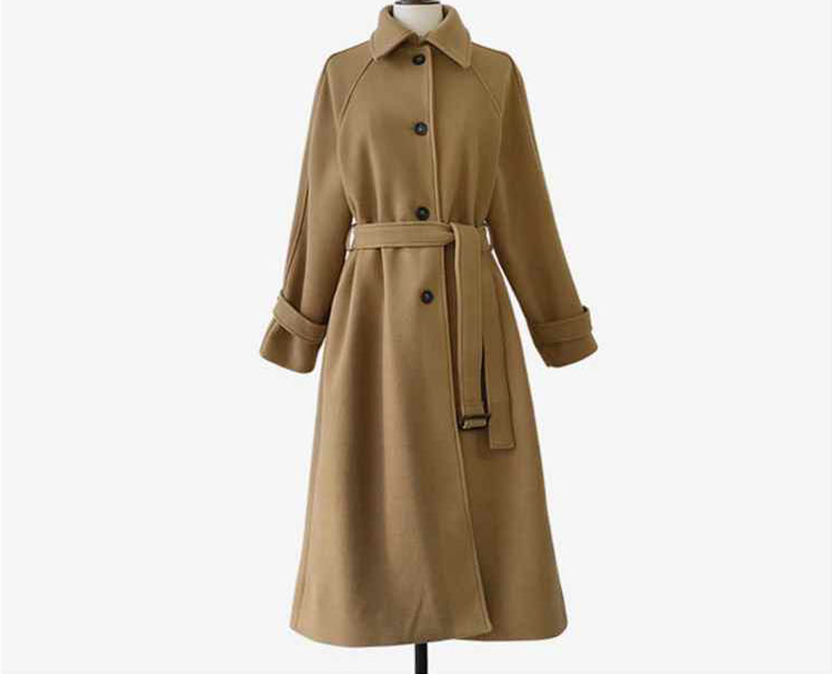 Heidi-Mode | Eleganzmischung Gürtelmantel Aus Wolle