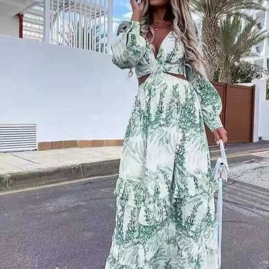 Langes Strandkleid