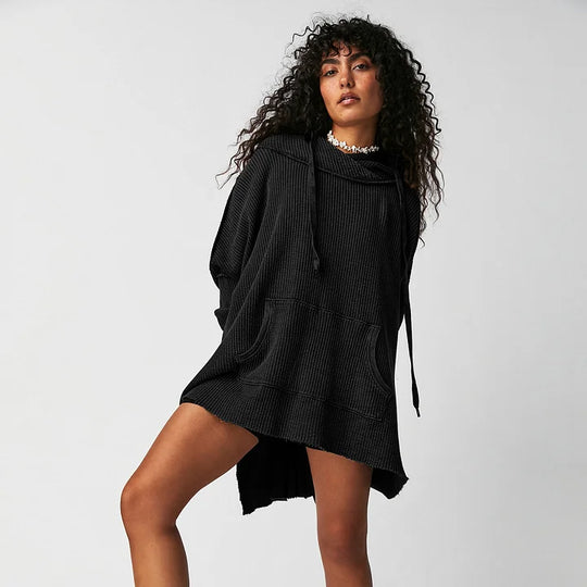 Heidi-Mode | Wafelweefsel Hoodie Met Lange Mouwen