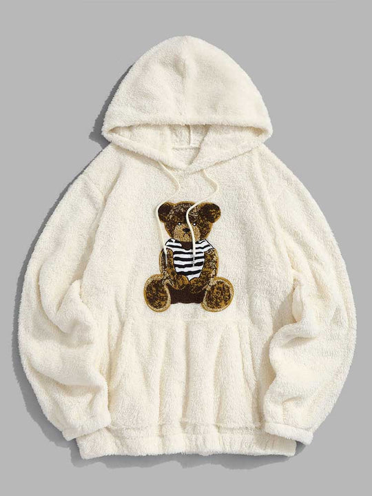 Heidi-Mode - Lässiger Winter Flauschiger Teddy Hoodie für Männer