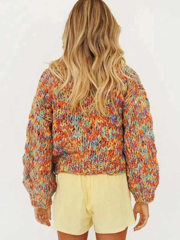 Heidi-Mode | Strick Laterne Frauen Strickjacke Pullover