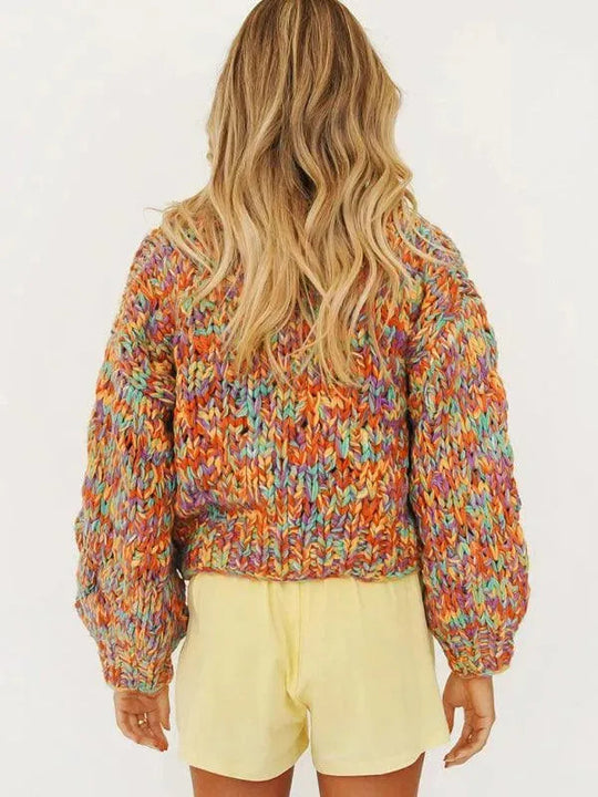 Heidi-Mode | Strick Laterne Frauen Strickjacke Pullover