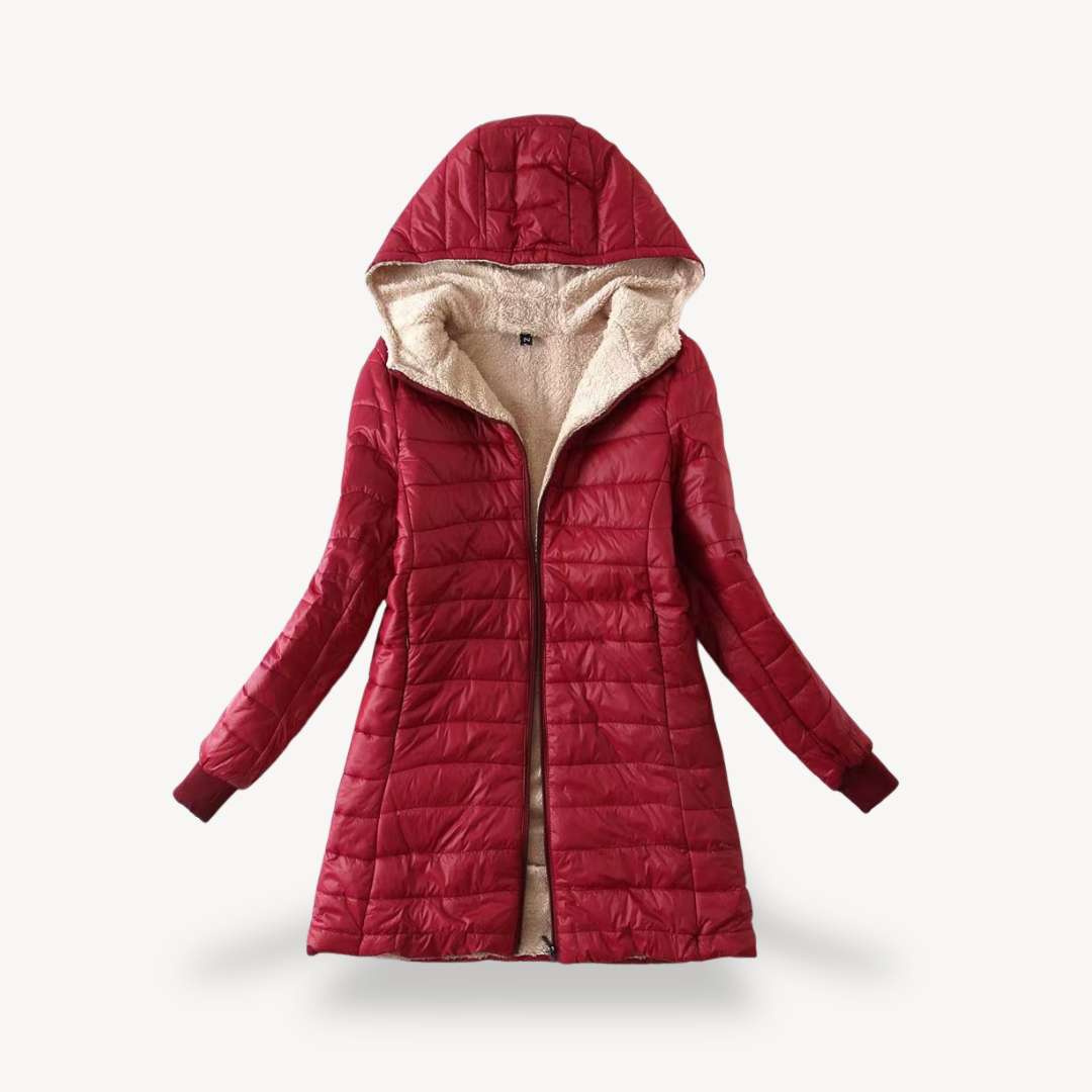 Heidi-Mode | Damen Sherpa Gefütterte Pufferjacke