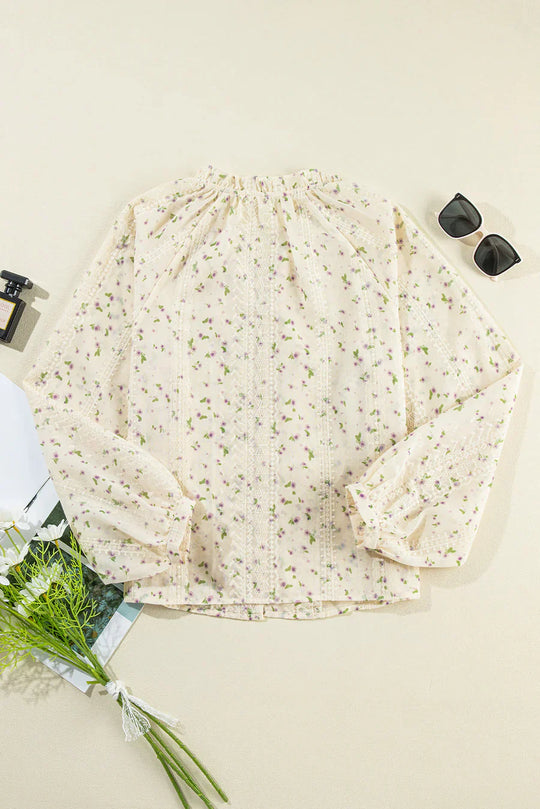 Heidi-Mode | Bluse Damen Elegant Stickerei und Spitze