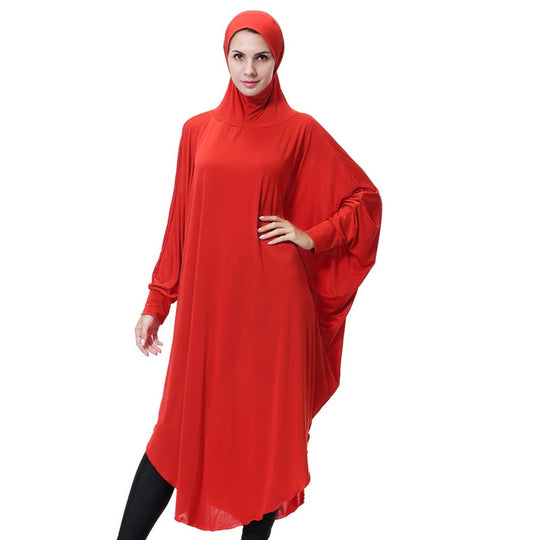 Heidi-Mode | Mikrofaser Lange Bön Jilbab mit Ärmeln für Arabische Frauen