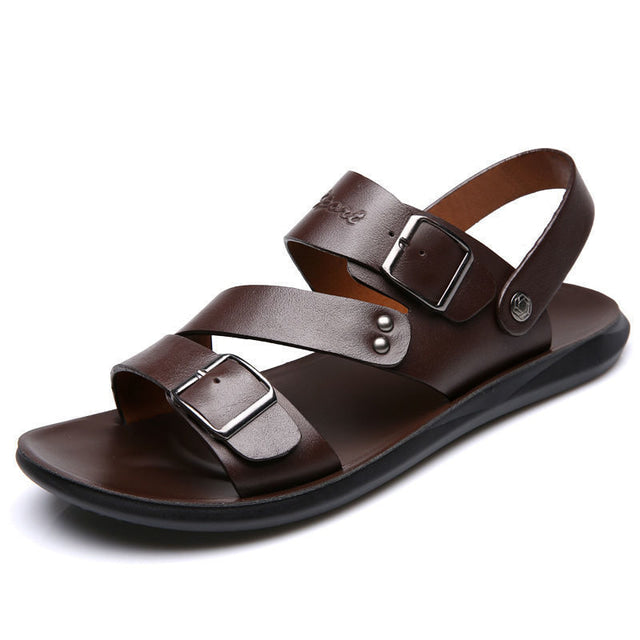 Heidi-Mode | Entspannte Leder Strandsandalen
