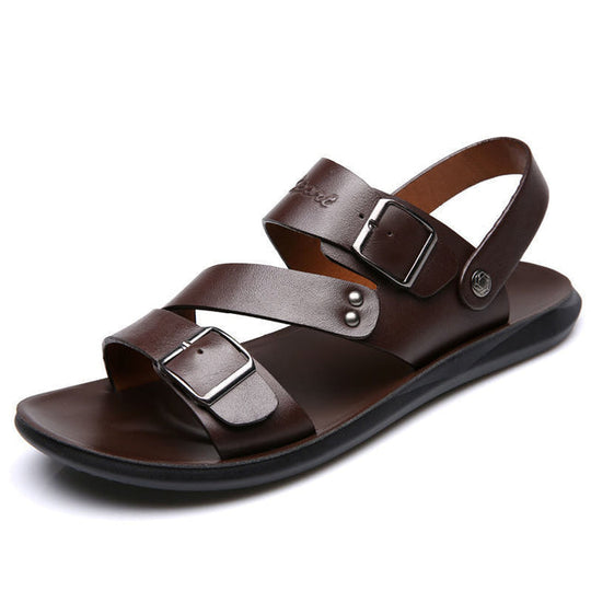 Heidi-Mode | Entspannte Leder Strandsandalen