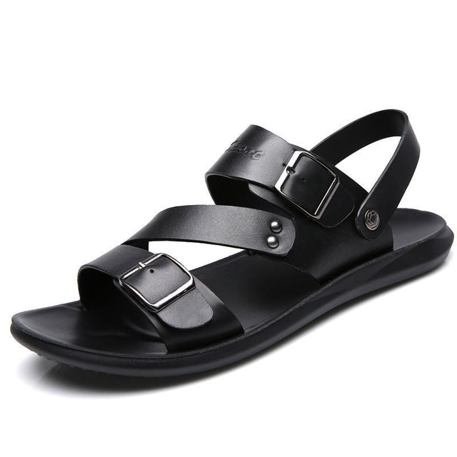 Heidi-Mode | Entspannte Leder Strandsandalen