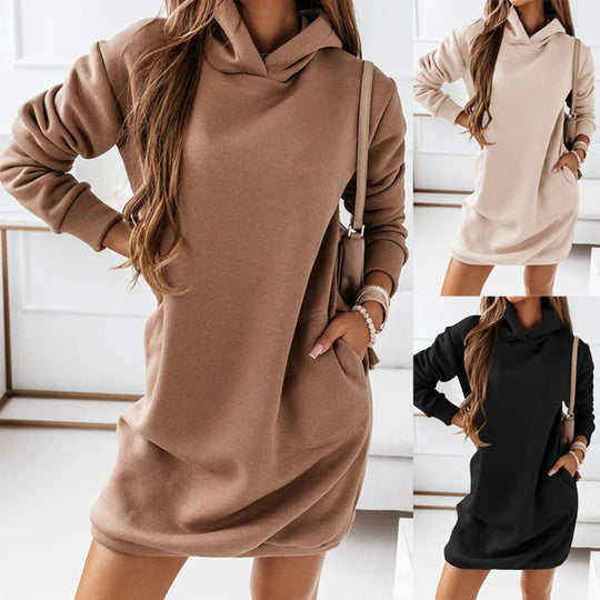 Heidi-Mode | Kleid Langarm Kapuze