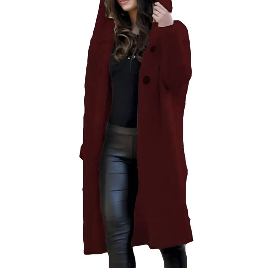 Heidi-Mode | Oversize Strickjacke mit Kapuze