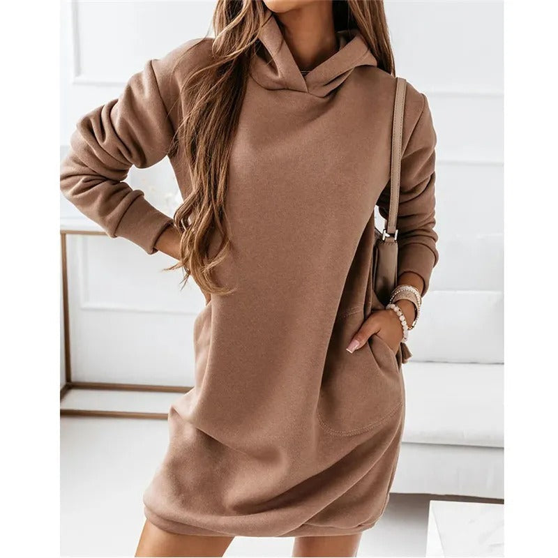Heidi-Mode | Kleid Langarm Kapuze