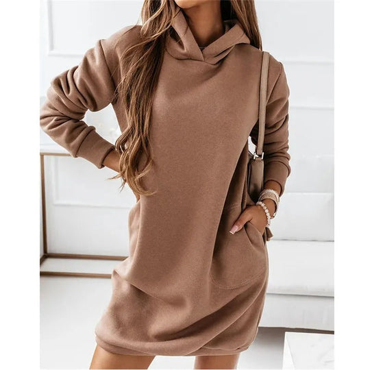 Heidi-Mode | Kleid Langarm Kapuze