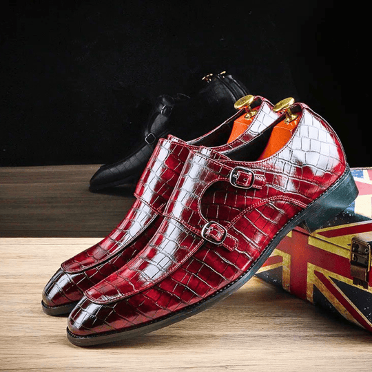 Heidi-Mode | Halbschuhe mit Schnalle Hellbraun Victor