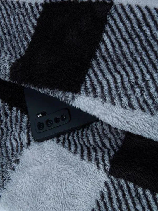 Heidi-Mode | Wendbarer Karierter Wintermantel für Damen