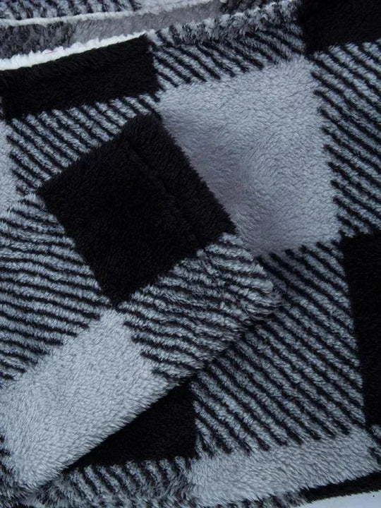 Heidi-Mode | Wendbarer Karierter Wintermantel für Damen