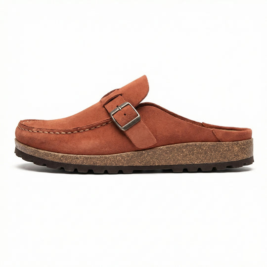 Clogs - Damen Retro Wildleder Slip-On Mule Heidi Mode