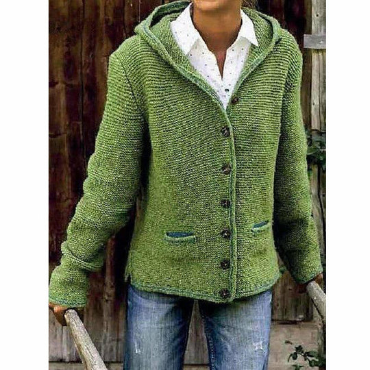 Heidi Kapuzenstrickmantel